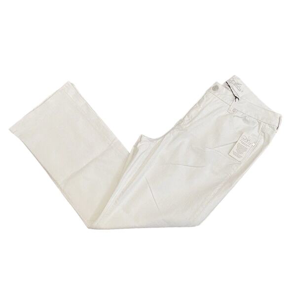 NEW DIANE GILMAN Forever Lux White Denim Jeans Size 18 Slimming Slim Bootcut NWT - Picture 4 of 9